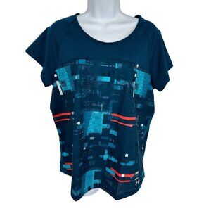 Under Armour Open Back/Cutout Fitted Heat Gear Reflective Top Women's Size L